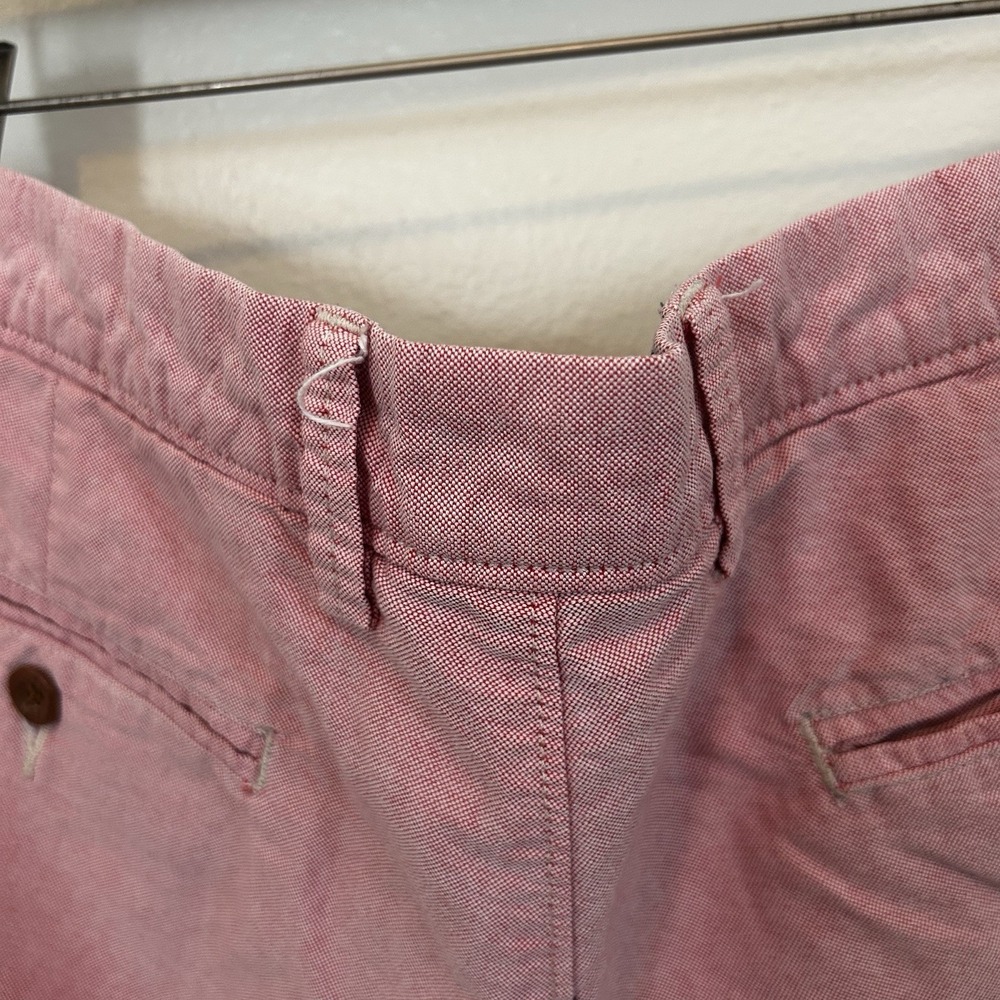 J Crew Mens Size W32 Pink Chino Shorts Casual Preppy Golf Thin Lightweight - Picture 6 of 6